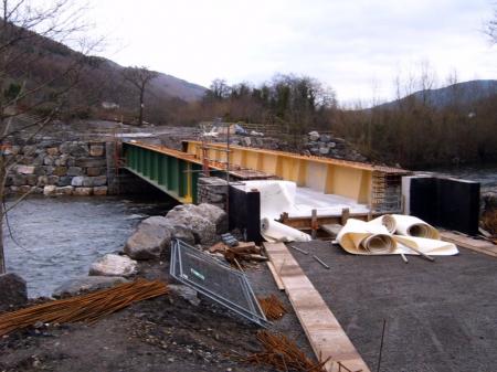 Work progresses on the aqueduct Work progresses on the aqueduct