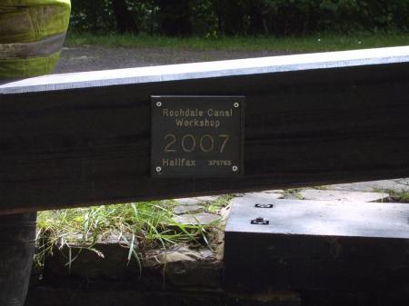 Makers plate on top gate balance beam