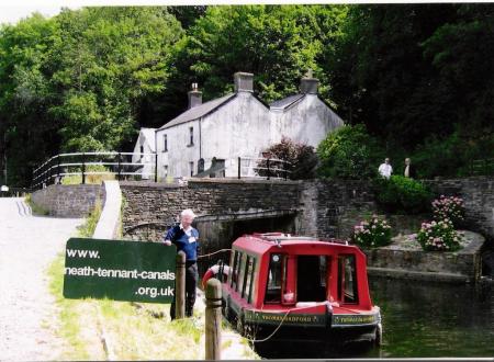 Thomas Dadford at Tyn-yr-heol lock Tonna Thomas Dadford at Tyn-yr-heol lock Tonna