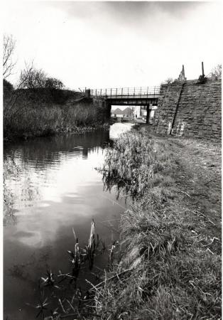 Neath Canal with Bridge Street Neath in the background